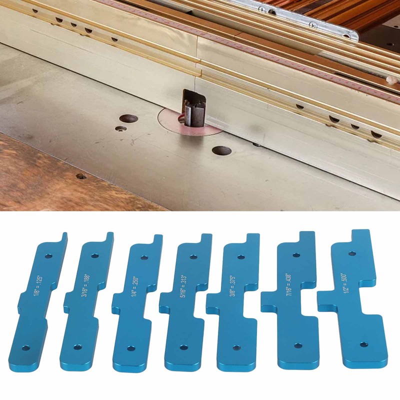 7Pcs Gauge Block Set Aluminum Alloy Saw Table Setup Bars