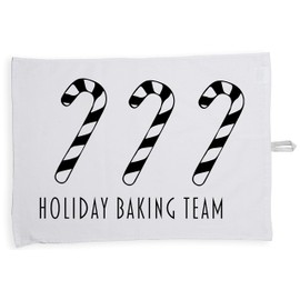 Hippowarehouse Holiday baking team Tea Towel Eco Printed Dish Cloth Kitchen accessory 50cmx70cm 100% Cotton