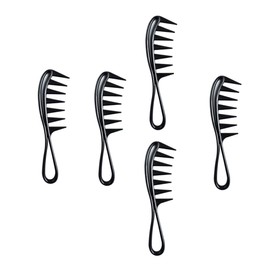 Healeved 5pcs Wide Tooth Hair Comb Professional Anti-static Hairdressing Combs for All Hair Types Lightweight Barber Accessories for Salon Home Use