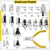 Exquilnova Pack of 255 Zip Repair Kit, Zip Repair Kit