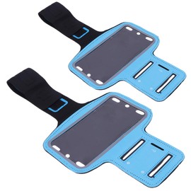 Abaodam 2pcs Arm Phone Bag for Running Portable Fitness Armband Holder for Jogging Hiking Touchscreen Compatible Reflective Design for Night
