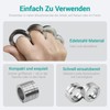 2 Stück Fidget Ring Set für Erwachsene, Faltbare 4-Finger Ringe,