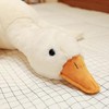 Maomoto White Goose Stuffed Animal,85cm Large Goose Plush Toy,Huge Goose