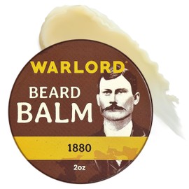 WARLORD Beard Balm for Men – Scented Premium Beard and Scruff Cream & Beard Balm Butter for Facial Hair Hydration, Shaping, Styling, & Itch Relief – 1880