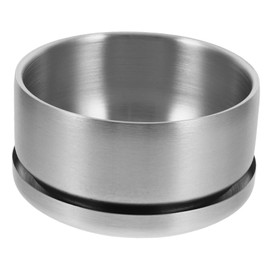 Gogogmee Scalloped Bowl for Shaving Men's Shaving Soap Bowl Stainless Steel Shave Bowl Lid Shaving Tool