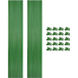 Genérico Estacas De Soporte Plantas Abrazaderas Reutilizables y Flexibles - Tutores De Soporte para Plantas con Pinzas,para Flores De Patio, Alféizar, Balcón, Bonsái, Tomates, Pimientos Y Fresas