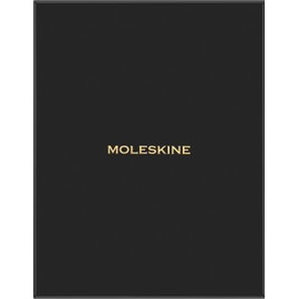 Moleskine Precious & Ethical Notebook with Gift Box, Vegan Cover with Python Effect, Velcro Fastening, XL Format 19 x 25 cm, Green