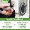 Tovolo Microwave Splatter Cover for Food, 3-Pack (Charcoal) - Collapsible