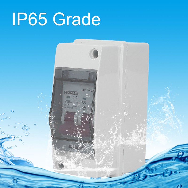 2P DC Circuit Breaker IP65 Waterproof Miniature DC Isolator Switch