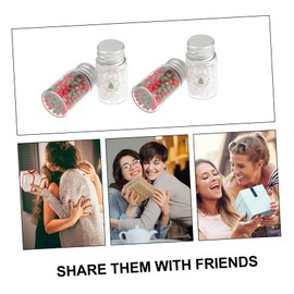 SUPVOX 4pcs Decorative Miniature Food Jars for Dollhouse Christmas Sweet Props Lifelike Candy and Cookie Designs for Mini House Xmas Decor for Miniature