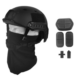 LOOGU Fast BJ Base Jump Military Helmet with 12-in-1 Headwear