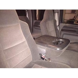 Auto Console Covers- Fits The Ford F-350, F-450 2002-2010 Center Console Armrest Cover Waterproof Neoprene Fabric. (Gray)