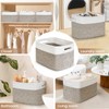 3 Pack Shelf Woven Storage Basket, Closet Rope Baskets For