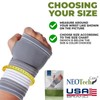 NeoTech Care Hand Palm Wrist Support (Gray, Size S, 1