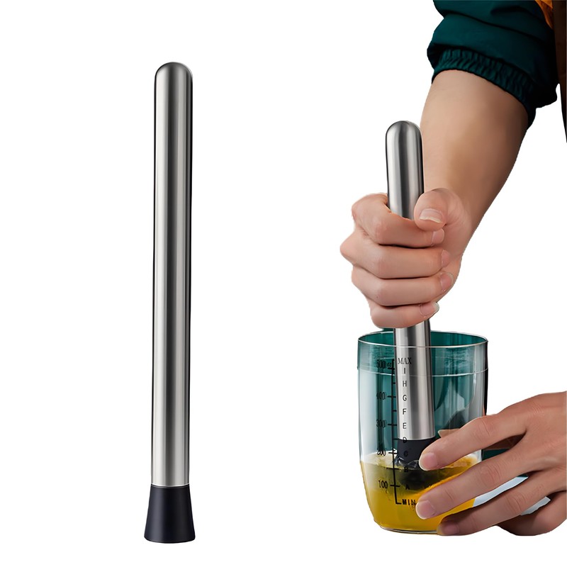Cocktail Strainer Barware Cocktail Muddler,Cocktail Stirrer, Stainless Steel Stirrer, Lime