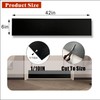 BAJIAOREN Silicone Rubber Door Kick Plate 6x42 Inches Self Adhesive