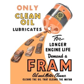 Fram Oil Filters for Longer Engine Life New Metal Sign: 12 X 16"  Free Shipping