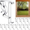 Blind Clips, 2 Inch Clear Valance Clips for Wood or