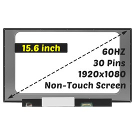 Replacement for Acer Nitro 5 AN515-54 Series LCD Screen AN515-54-5812 AN515-54-599H AN515-55-53AG Display FHD 15.6 inch 30 Pins 60Hz LED Display Digitizer Panel (for Non-Touch Screen Only)
