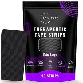 REM Tape™ Premium Comfort Tape (XL - 30) - for Blister Prevention, Nasal Breathing & More. Flexible, Breathable & Skin Friendly. Latex Free & Hypoallergenic. 1 Month Supply.