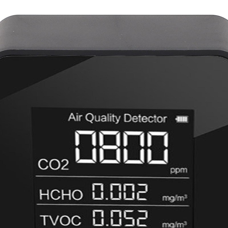 5 in 1 Air Quality Monitor LCD Color Screen CO2