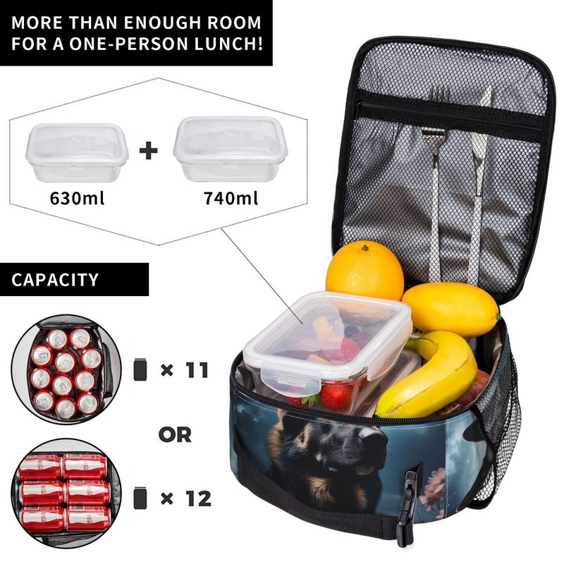 VANZEV Insulated Lunch Box for Women Men, German Shepherd Dog