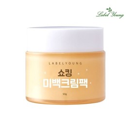 Label Young 화이트닝/톤업미백케어/기 미주근꺠완화도움/쇼킹미백크림팩 Whitening/Tone-Up Brightening Care/Helps Soothe Dark Spots/Shocking Whitening Cream Pack