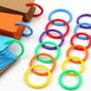 THJOPOKEEL 102 Anillos de plástico de carpetas, Flexible plastic book