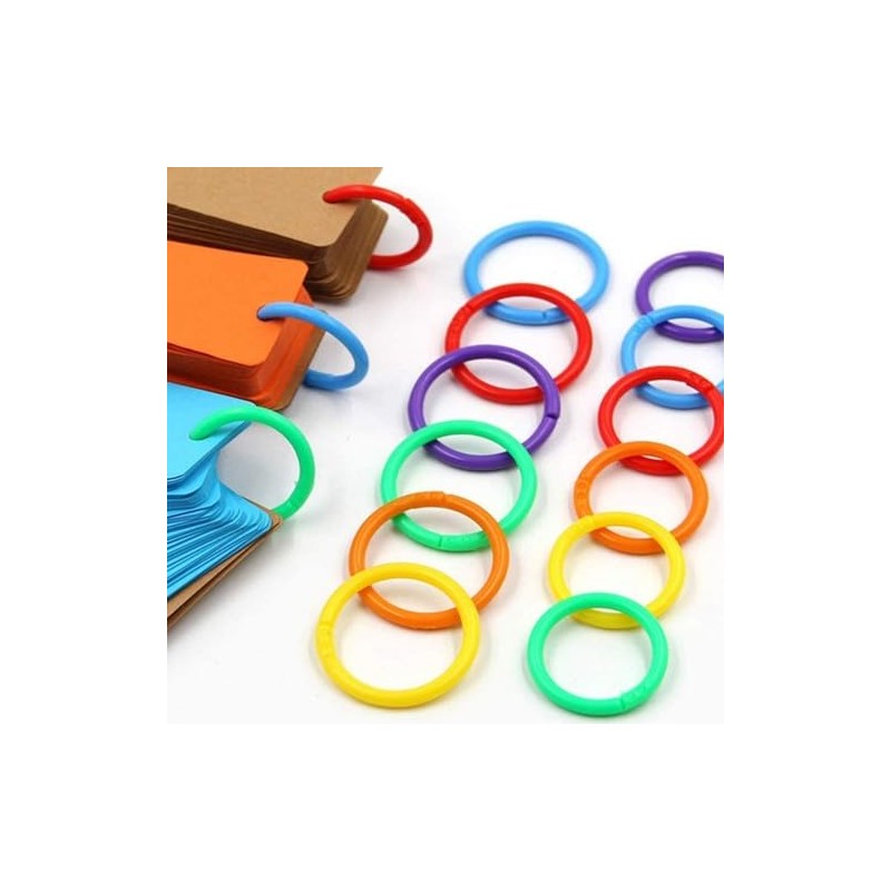 THJOPOKEEL 102 Anillos de plástico de carpetas, Flexible plastic book