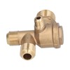 Air Compressor Valve Replacement Components Brass 4 Way Double Pipe