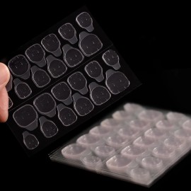 Coolnail 240pcs (10 Sheets) Adhesive Tabs Press on Nail Jelly 10sheets