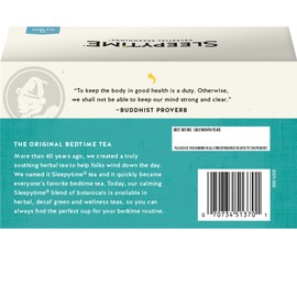 Celestial Seasonings Wellness Tea, Sleepytime Throat Tamer, Caffeine Free Sleep Tea, 20 Tea Bags (Pack of 6)