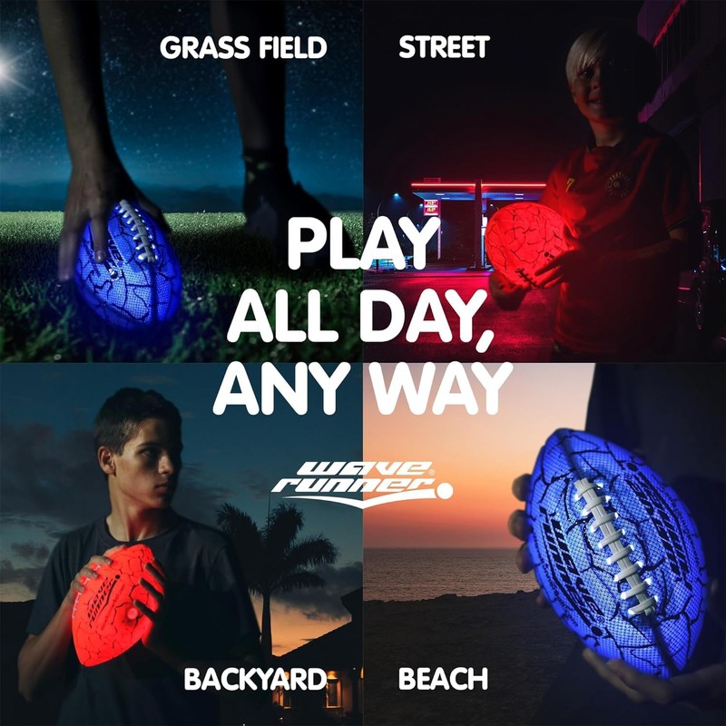 Glow in The Dark Junior Size Waterproof LED Football for