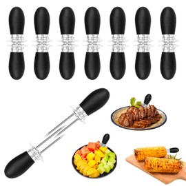Pack of 16 Corn Skewers Stainless Steel Corn on the Cob Holder Food Skewers Corn Holder Metal Corn Piekser Corn Picks Corn Holder BBQ Bq Corn Holder Stainless Steel Corn Pieker Corn Cob Piekser