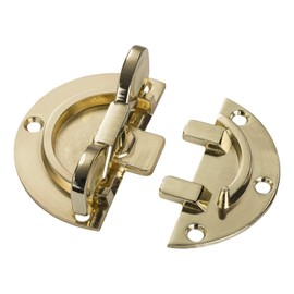 SO-TECH® Swivel Bolt Diameter 61 mm, Brass-Plated Steel, Worktop Connector, Table Top Connector for Screwing On