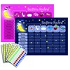 kids2learn Children's Bedtime Routine Chart Reward Chart for Sleep Training