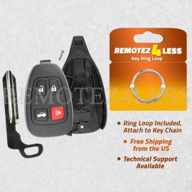 Remotez4less Remote Shell Case Cover For 2003 2004 Infiniti M45 KBRASTU13 Keyless Entry Fob