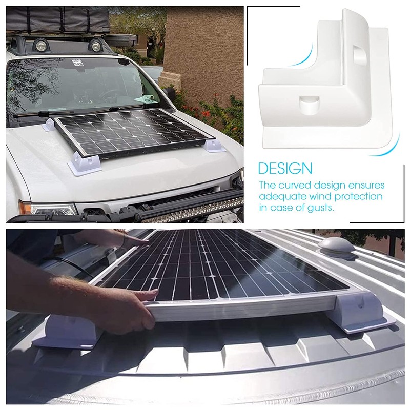 QIQN Solar Panel Mounting Brackets, Solar Panel Mounting Bracket, ABS