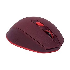 NACEB TECHNOLOGY - NA-0119R - Mouse Inalámbrico Rojo 2.4GHz - 800/1200/1600 dpi - 6 Botones - Receptor USB - Alcance 10 m