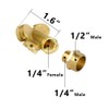 Feelers Brass Misting Spray Nozzle, 1/2" BSPF 4-Holes Small Atomizing