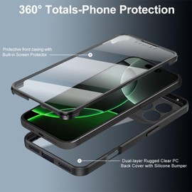 MRRSIWEI for Apple 17 Pro Max Case with Screen Protector.Full Pink