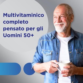 Multicentrum Men 50+ Complete Multivitamin Food Supplement, with Vitamin D3, Support Against Fatigue for Men over 50 years, 100 Tablets​