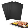 BBQ Grill Mat, Pack of 5 Grill Mats for Charcoal,
