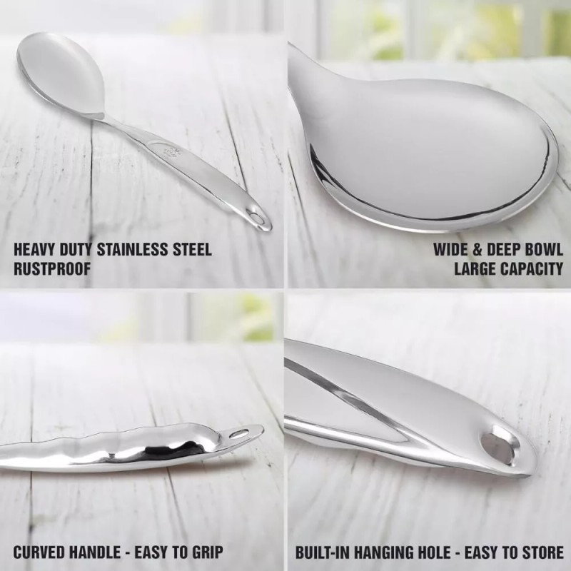 Zulay Stainless Steel Serving Spoon