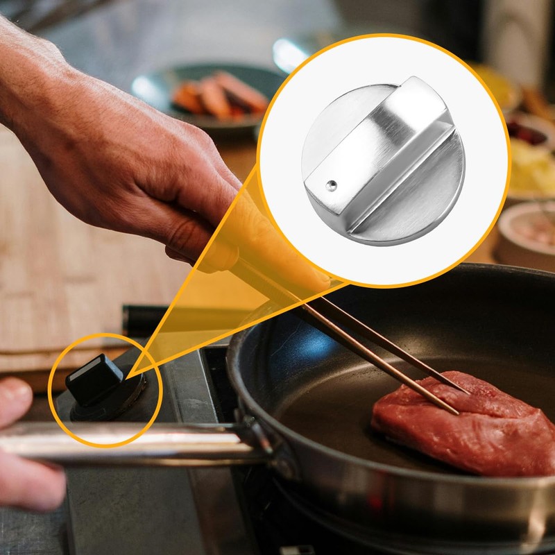 Lotsdonxia 4 Pcs 6MM Universal Gas Stove Knobs – Durable