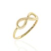 Charm America - Gold Infinity Ring - 10 Karat Solid