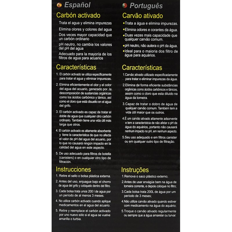 DYMAX Carbon Activado para acuarios 500g