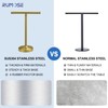 RUMOSE 13 Inch Brushed Gold Towel Stand Hand Towel Holder