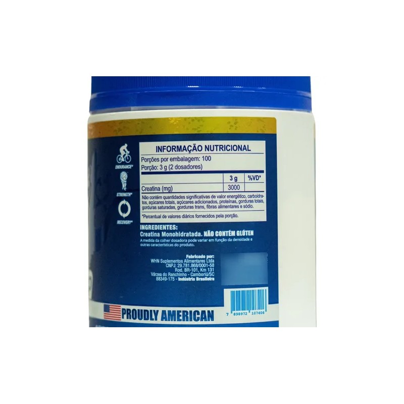 Ronnie Coleman Creatina 100% Pura 300 G Sin Sabor