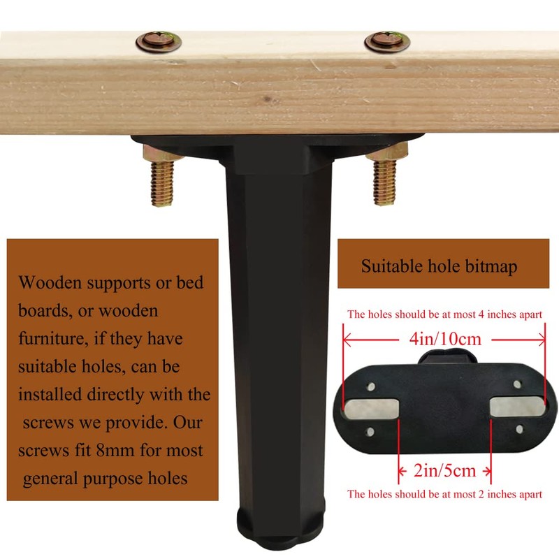 KUSRUP Adjustable Height Furniture Legs Sofa Desk Table Legs Shelf